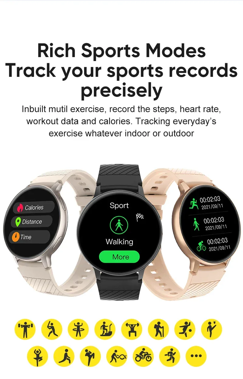 LIGE Bluetooth Call Smart Watch Women Custom Dial Watches Men Sport Fitness Tracker Heart Rate Smartwatch For Android IOS 2025
