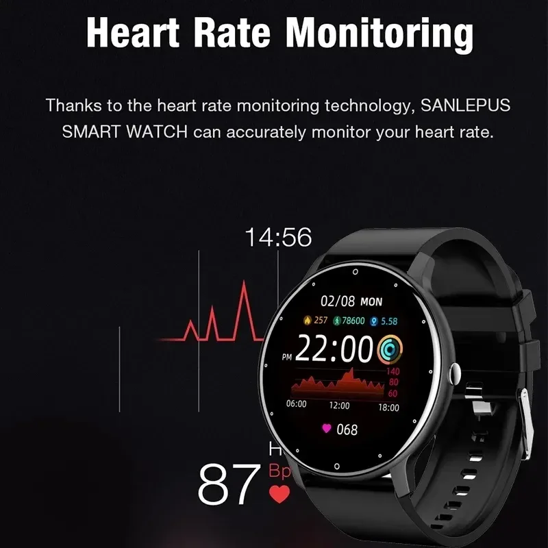 LIGE 2024 Smart Watch Men 1.28" Full Touch Bracelet Fitness Tracker Sports Watches Bluetooth Call Smart Clock Women Smartwatch