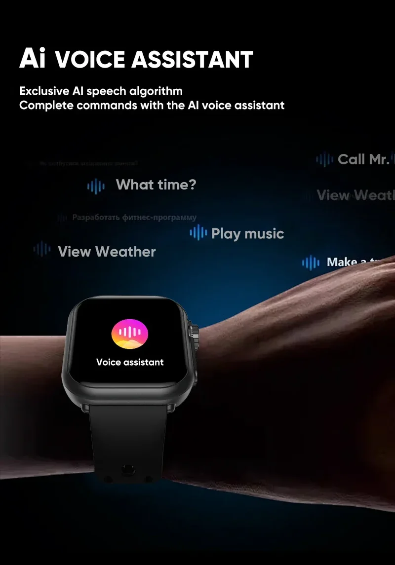 Watch Ultra 2 SE Men Women 1000mAh AMOLED Heart Rate 100+Sport Bluetooth Call GPS Track Waterproof Smart Watch For IOS Android