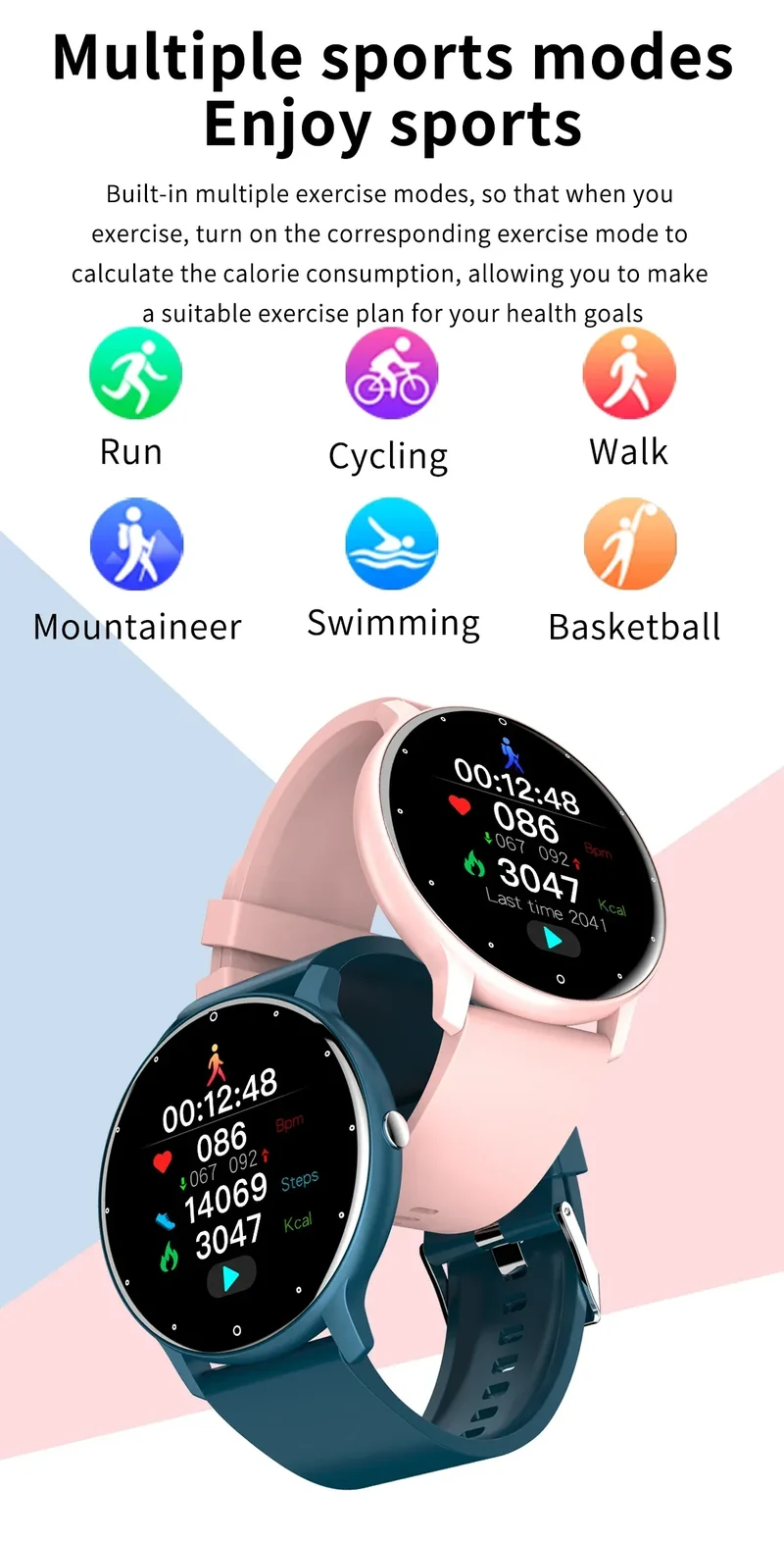 LIGE 2026 Smart Watch Women Men Ladies Gift Sport Fitness Men Watches Heart Rate Monitor Waterproof Smartwatch For Android IOS