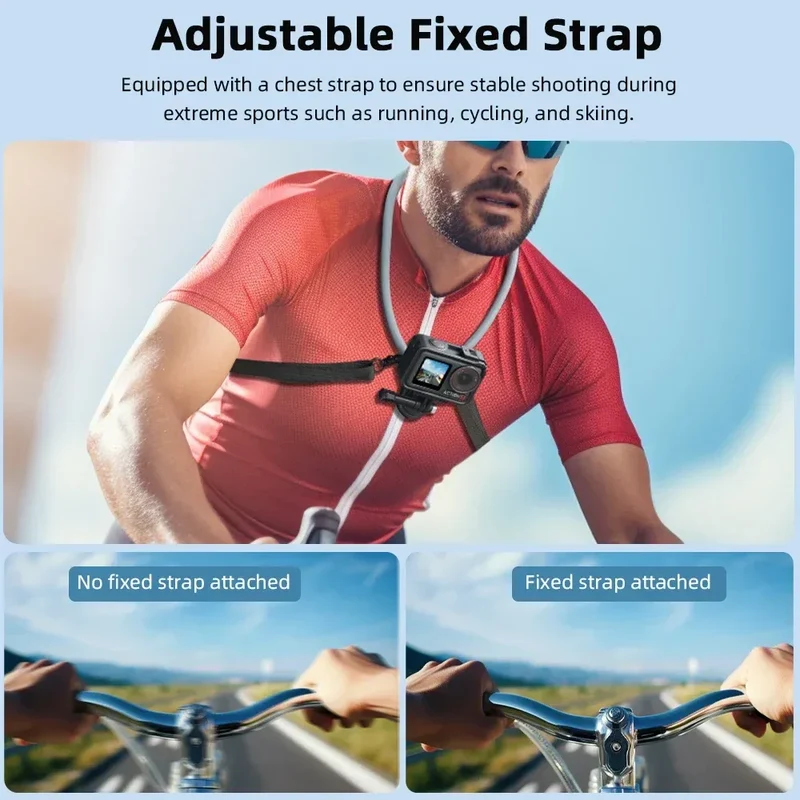 Neck Mount For DJI Osmo Action 5 Pro 4/Gopro 13/Insta360 Ace Pro/2,First Person View Riding Running Vlog Recording Accessories