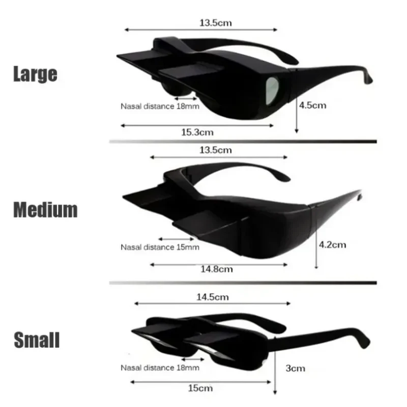 Lazy Eyeglasses Lazy Reading Glasses HD Eyeglasses Prismatic Periscope Eyeglasses for Reading and Watching TV While Lying Down