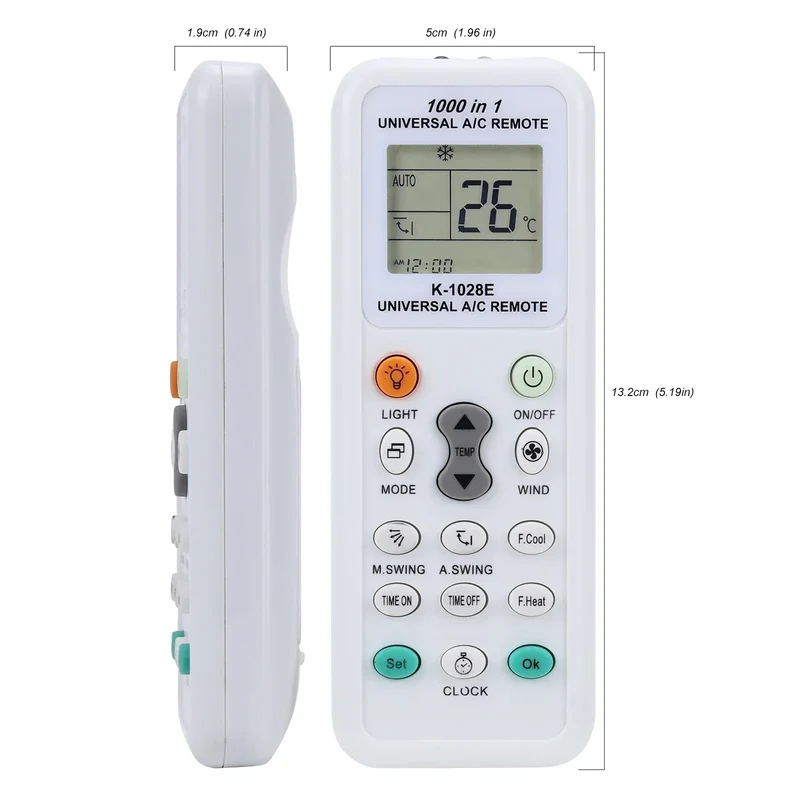 Universal Remote Control K 1028E A/C Digital LCD For Air Conditioner for L Panasonic Sharp Samsung Fujitsu Gree Guangda Haier