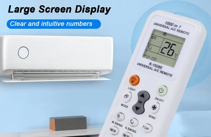 Universal Remote Control K 1028E A/C Digital LCD For Air Conditioner for L Panasonic Sharp Samsung Fujitsu Gree Guangda Haier