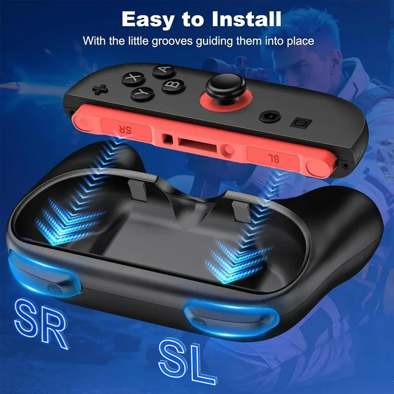 2Pcs Joy-Con Grips For Nintendo Switch 2 Joypad Hand Grip Stand Controller Gamepad Holder Bracket For NS Switch 2 Accessories