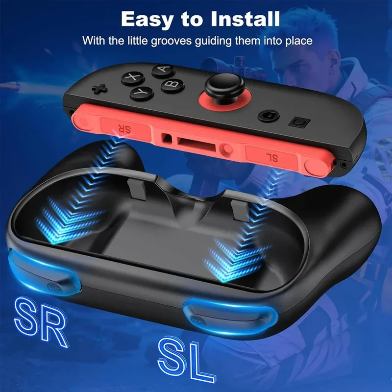 2Pcs Joy-Con Grips For Nintendo Switch 2 Joypad Hand Grip Stand Controller Gamepad Holder Bracket For NS Switch 2 Accessories