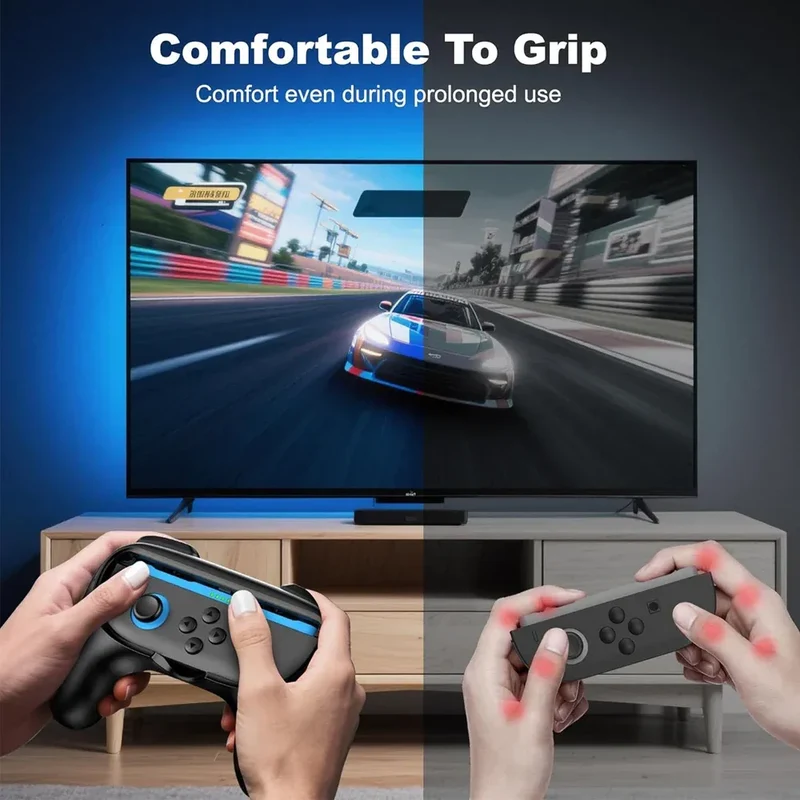 2Pcs Joy-Con Grips For Nintendo Switch 2 Joypad Hand Grip Stand Controller Gamepad Holder Bracket For NS Switch 2 Accessories