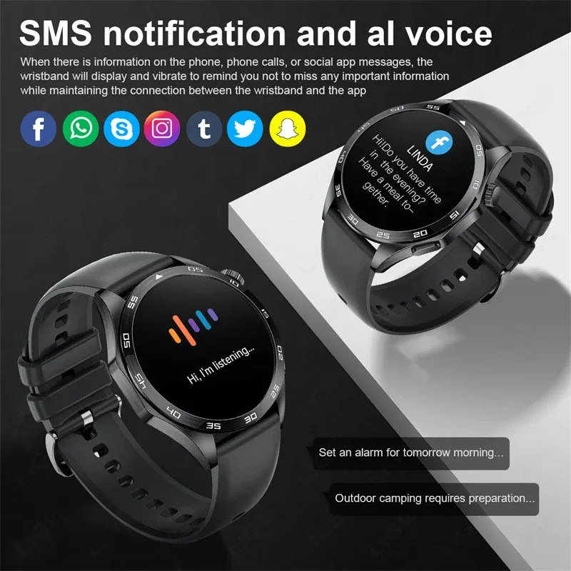 2025 New Blood Pressure Smart Watch Men ECG Monitoring Heart Rate Monitor Women Smartwatch BT Call Fitness Tracker Sport Watches