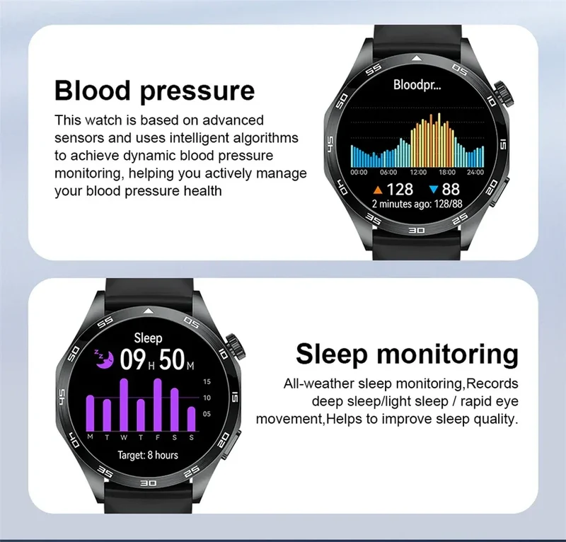 2025 New Blood Pressure Smart Watch Men ECG Monitoring Heart Rate Monitor Women Smartwatch BT Call Fitness Tracker Sport Watches
