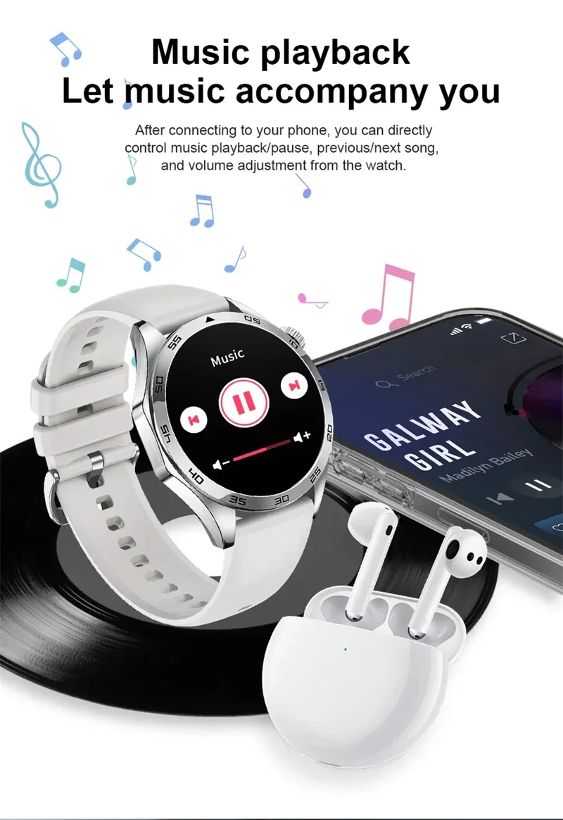 2025 New Blood Pressure Smart Watch Men ECG Monitoring Heart Rate Monitor Women Smartwatch BT Call Fitness Tracker Sport Watches