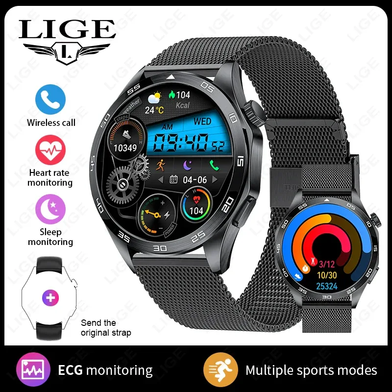 2025 Smart Watch Men Watch 4 Pro+ 1.50 Inch HD Screen Bluetooth Call ECG Heart Rate Health Monitoring Smartwatch For Android IOS