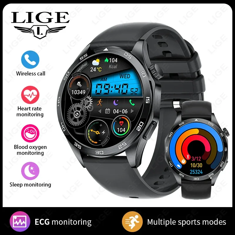2025 Smart Watch Men Watch 4 Pro+ 1.50 Inch HD Screen Bluetooth Call ECG Heart Rate Health Monitoring Smartwatch For Android IOS