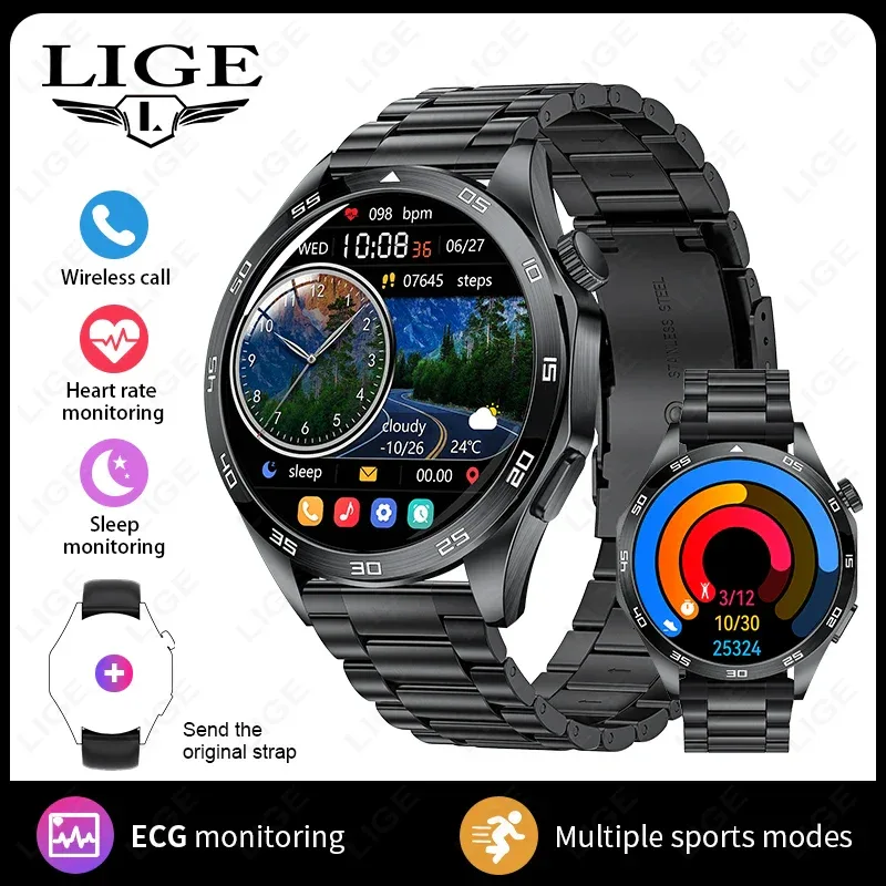 2025 Smart Watch Men Watch 4 Pro+ 1.50 Inch HD Screen Bluetooth Call ECG Heart Rate Health Monitoring Smartwatch For Android IOS