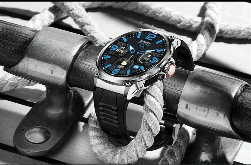 2025 New Military GPS V69 Smart Watch Men 1.85 inch 710 mAh Heart Rate GPS Sports IP68 Waterproof Bluetooth Talk Smartwatch Man