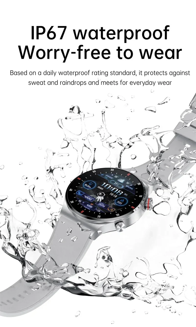 2023 New Bluetooth Call Smart watch Men Full touch Screen Sports fitness watch Bluetooth is Suitable For Android ios Smart watch