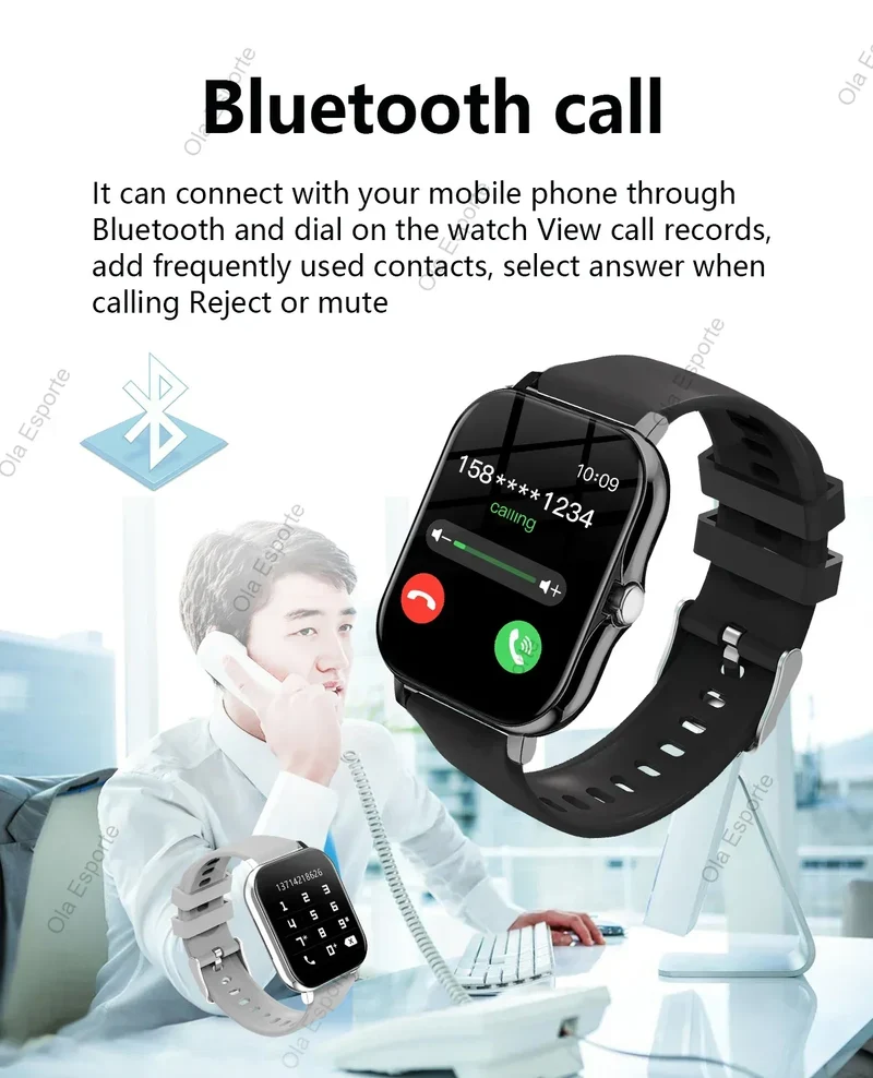 2026 New Smart Watch For Android IOS 1.83Inch Color Screen Bluetooth Call Blood Oxygen/Pressure Monitoring Smart Watch Women Men