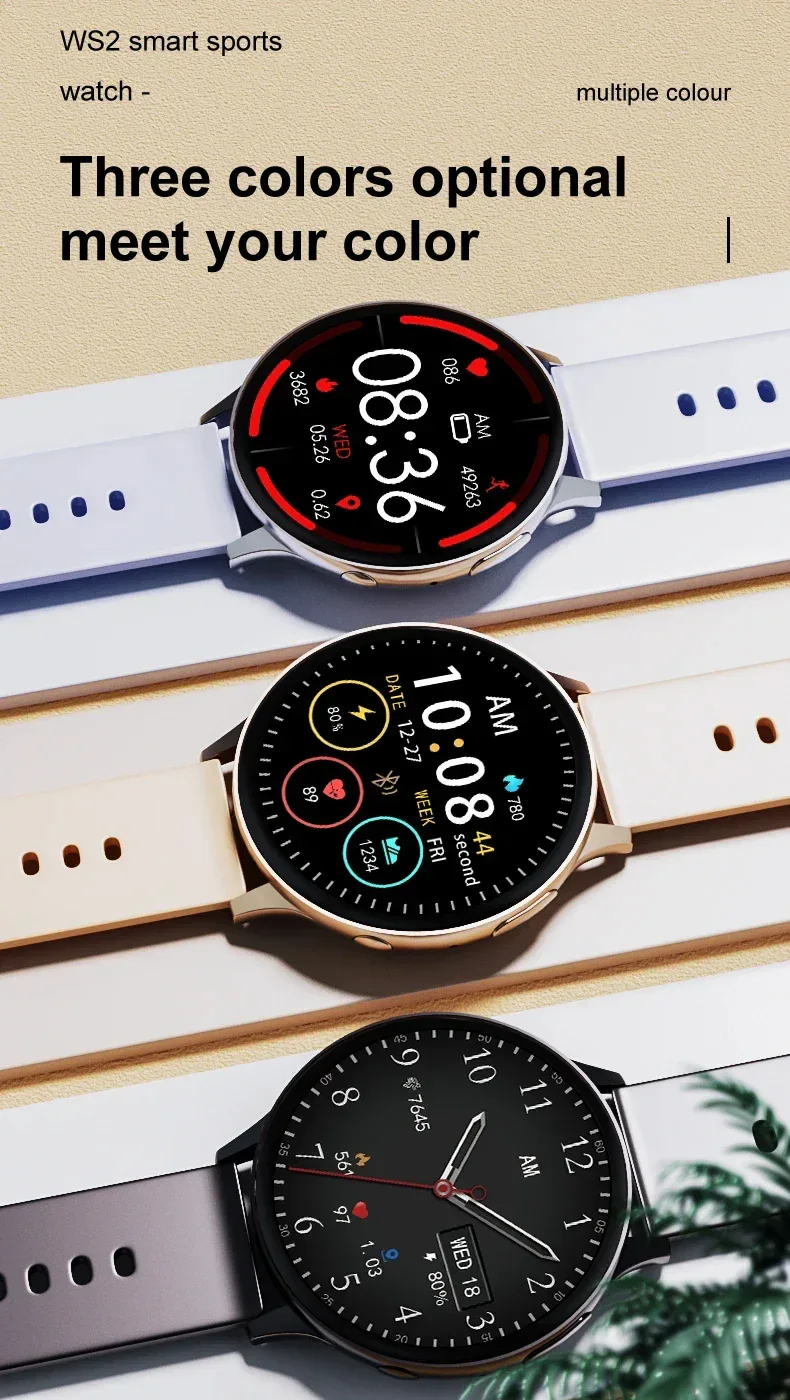 2025 Men Bluetooth Call SmartWatch Heart Rate Blood Pressure Monitor Smartwatch IP67 Waterproof Women Smartwatch For Android IOS