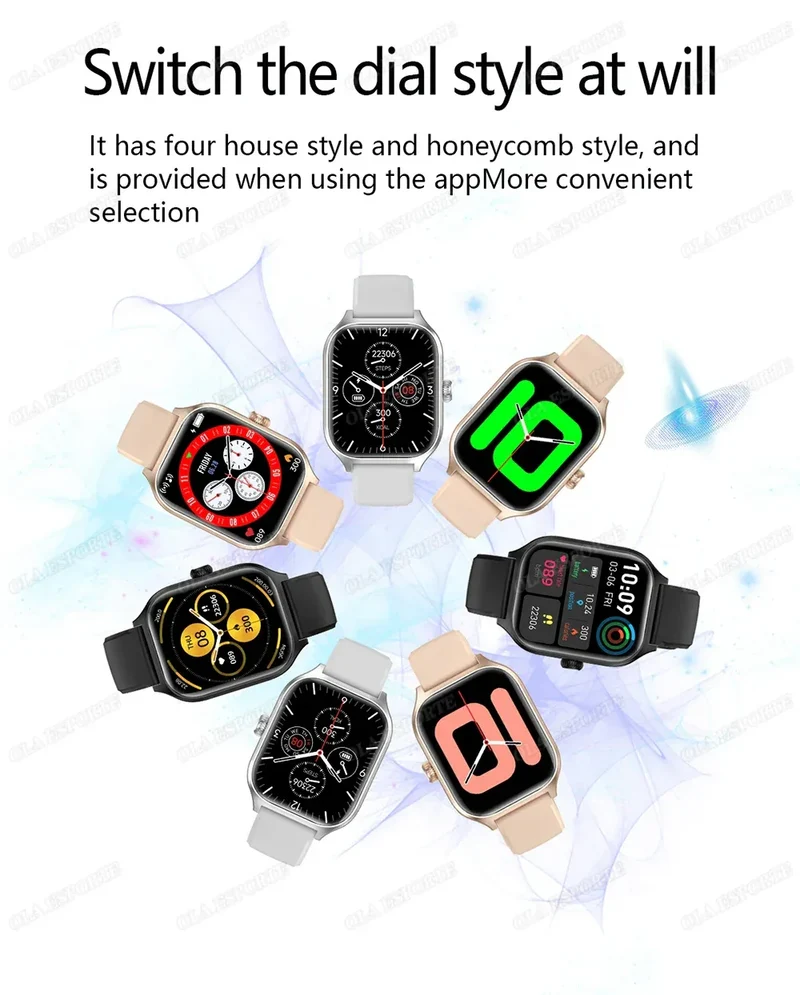 New Smart Watch Bluetooth Calls Men Women Smartwatch Heart Rate Monitor IP68 Waterproof Fitness Bracelet Custom Watch Face Pk H9