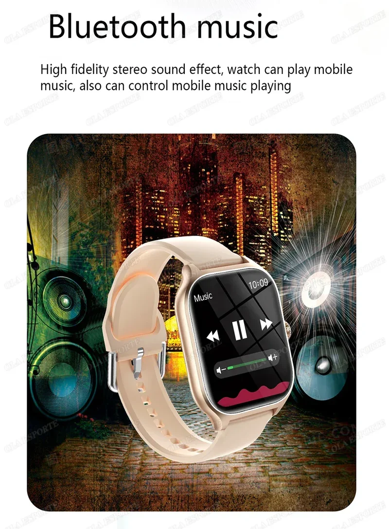 New Smart Watch Bluetooth Calls Men Women Smartwatch Heart Rate Monitor IP68 Waterproof Fitness Bracelet Custom Watch Face Pk H9