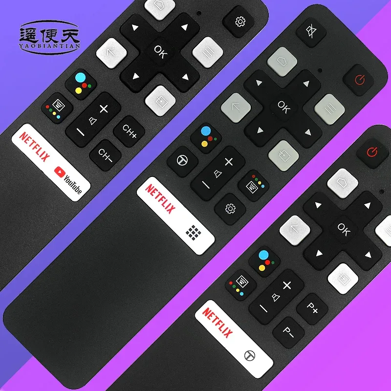 RC802V FNR1/FUR7 Voice Remote for TCL Smart TVs 43/49P30FS,55EP680，32S30，50p616， 43/55C715, 55/65P8S,43P30FS 50/55/65P8, 75EP660
