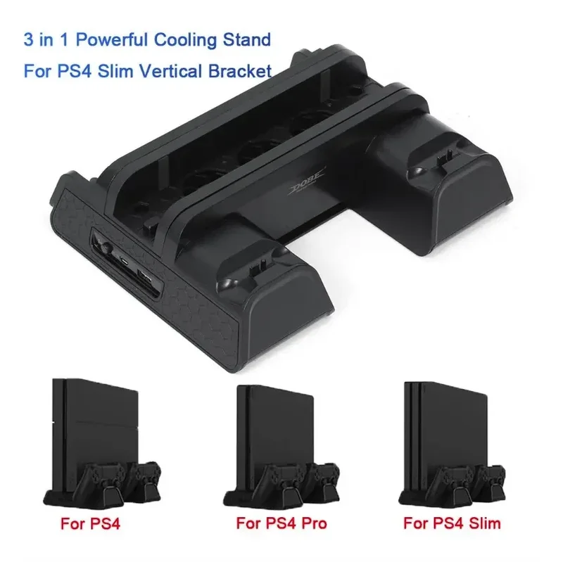 Stand Fan For Support Sony Play Station PS4 Pro Slim Console Playstation PS 4 Game Controller Cooler Accessories Cooling Control
