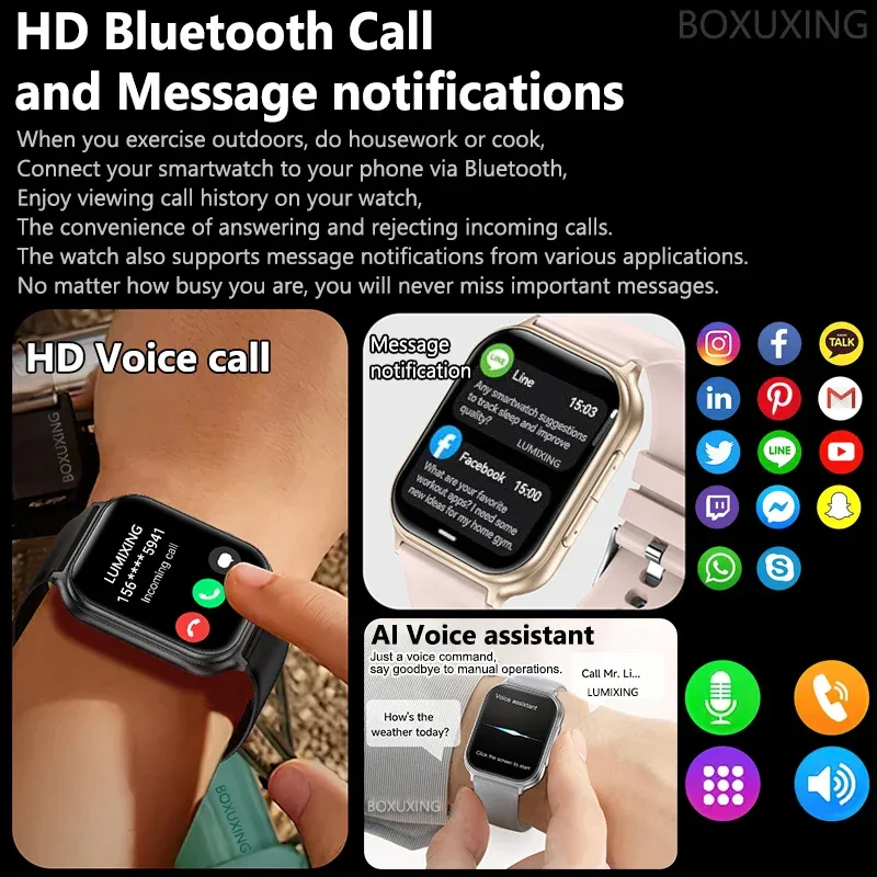 New Bip 6 Pro Smart Watch Men Outdoor Sports Fitness Track IP68 Waterproof Heart Rate BT Call 700 mAh Battery Smartwatches Women