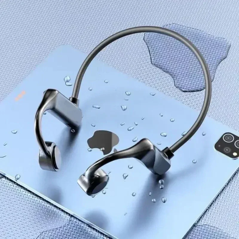 KS-19 Bone Conduction Headphones Bluetooth V5.1 Wireless Headset Sports Neckband Earphones Ear Hook For Workouts Running Driving