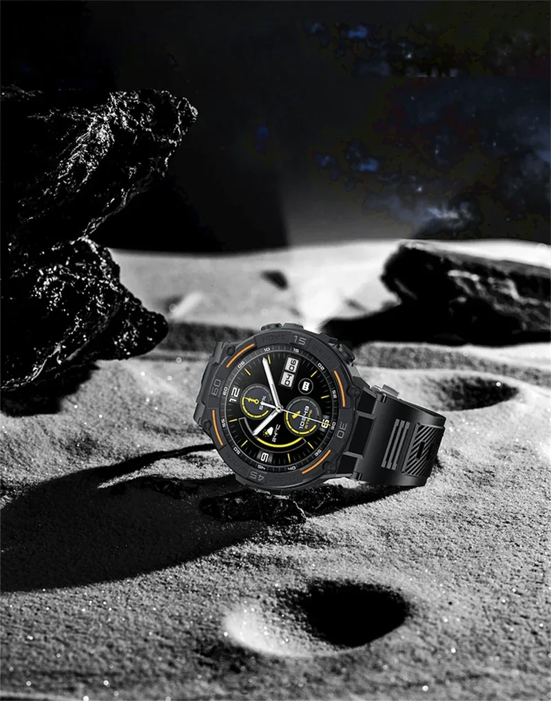 2025 New Sport Smart Watch Men 360*360 HD Screen Flashlight Health Monitoring IP68 Waterproof Heart Rate BT Call Smartwatch Man
