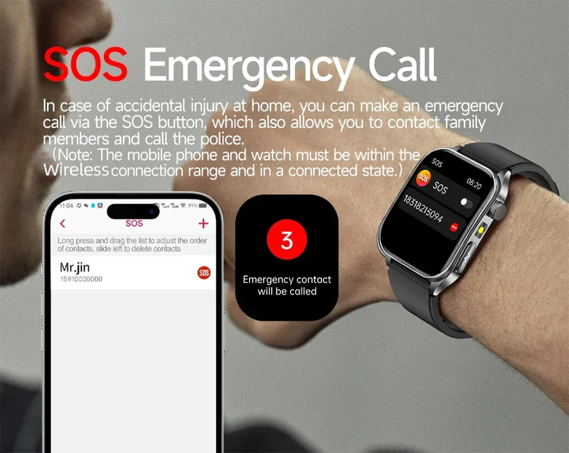 LIGE New Accurate ECG+PPG Smart Watch Laser Therapy Blood Lipid Uric Acid BP Heart Health Analysis BT Call Smartwatch Men Women