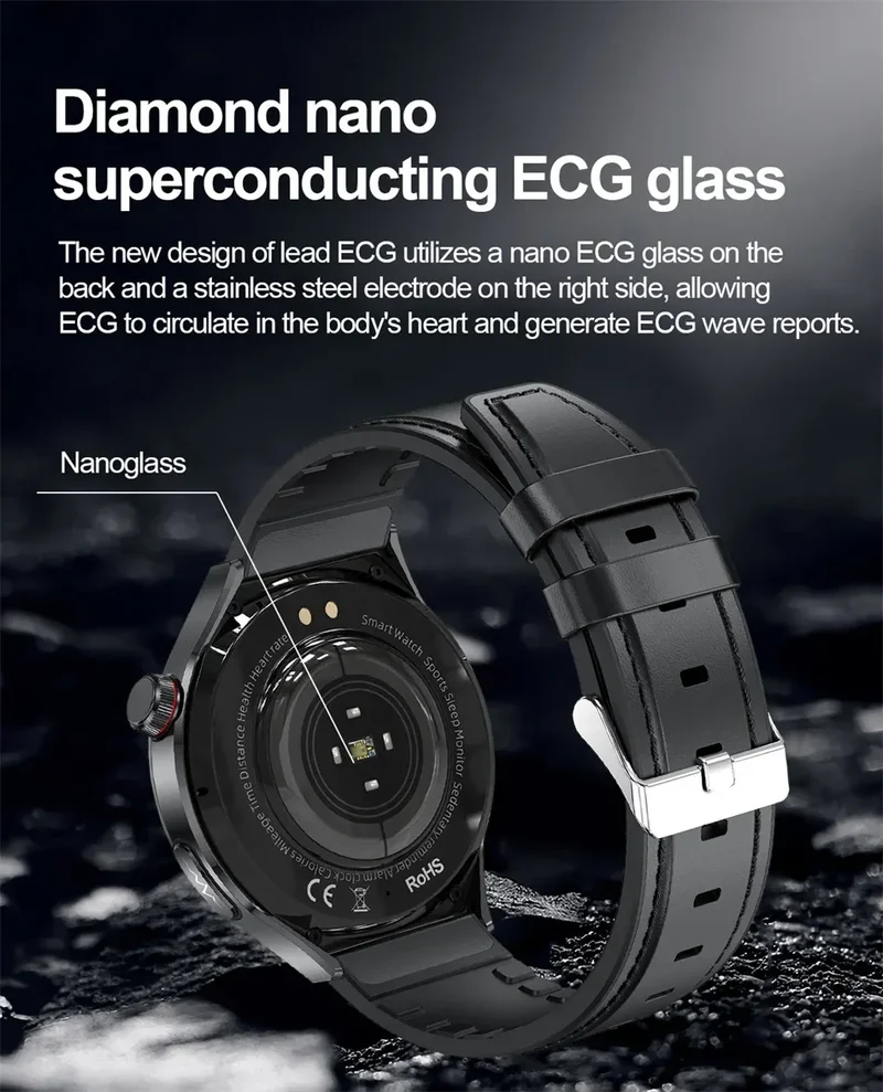2026New For Man Smartwatches Outdoor Sport Smart Watch Men 1.43“ HD AMOLED Screen ECG physical examination BT5.0 Call smartwatc