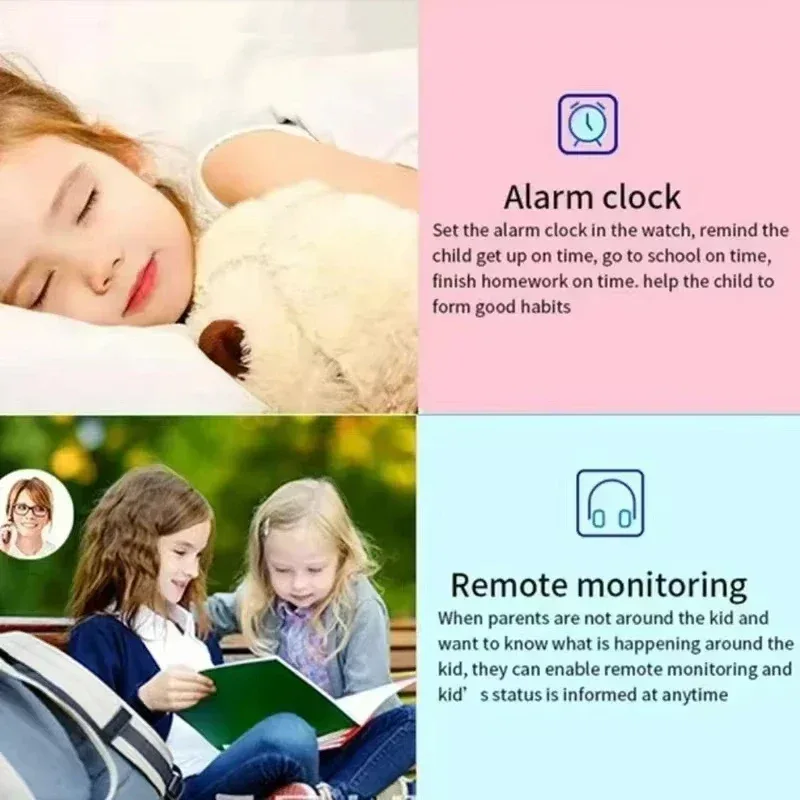 2026NEW Kids 5G Smart Watch SOS GPS Location Sim Card Call Camera Child SmartWatch Camera Waterproof Watch Gift For IOS Android