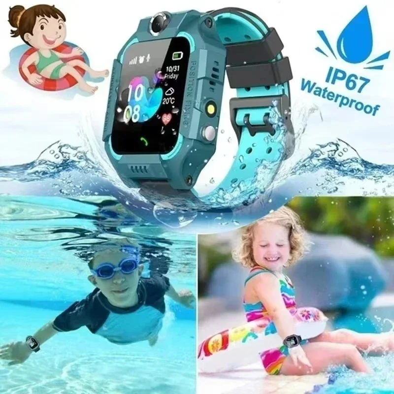 2026NEW Kids 5G Smart Watch SOS GPS Location Sim Card Call Camera Child SmartWatch Camera Waterproof Watch Gift For IOS Android