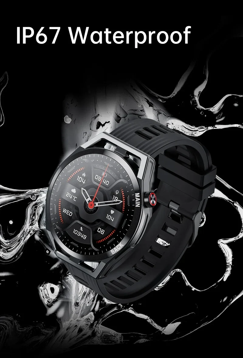 LIGE NFC 2026 New Ultra Military Smart Watch Men 1.32" IPS IP67 Waterproof ECG Smartwatch For iOS Android Sports Smart Watches