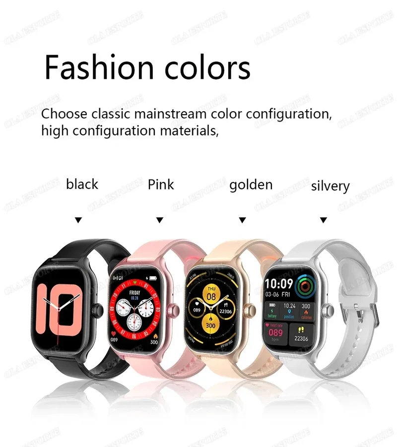 2.01'' Sports SmartWatch Fitness Clock Health Monitor Waterproof Smartwatch Wireless Call Watches For Men Women IOS Andriod 2025