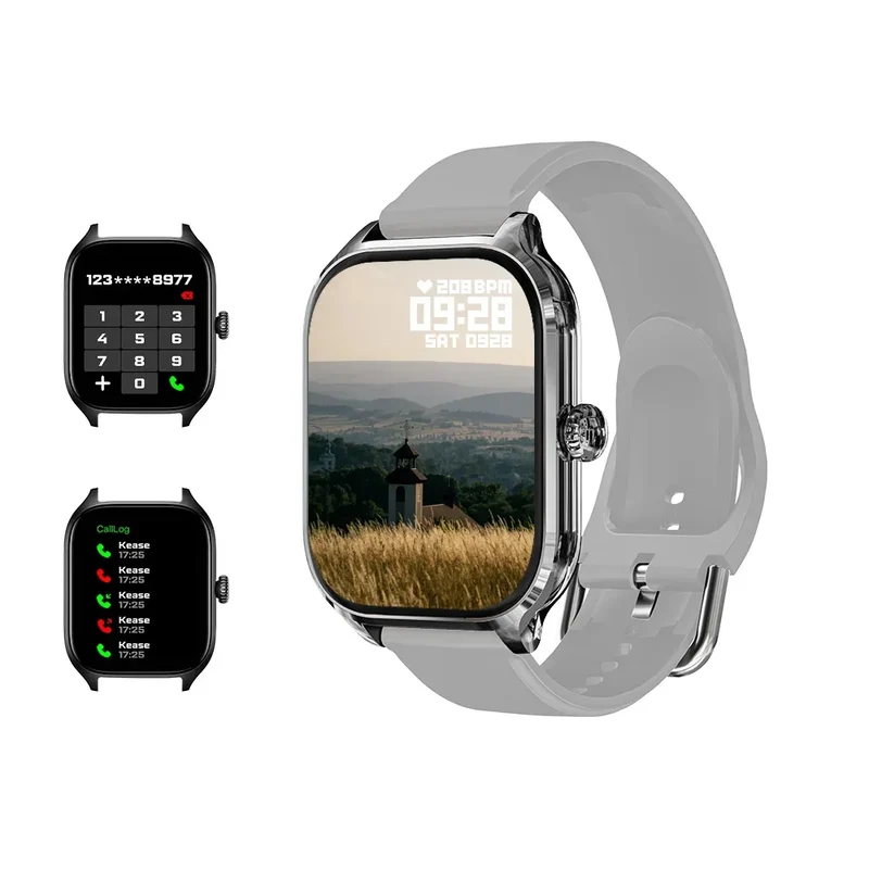 LAXASFIT 2025 New H9 Smartwatch Dial to Answer Calls Calorie Tracking Heart Rate Blood Oxygen Monitoring Bluetooth Smartwatch