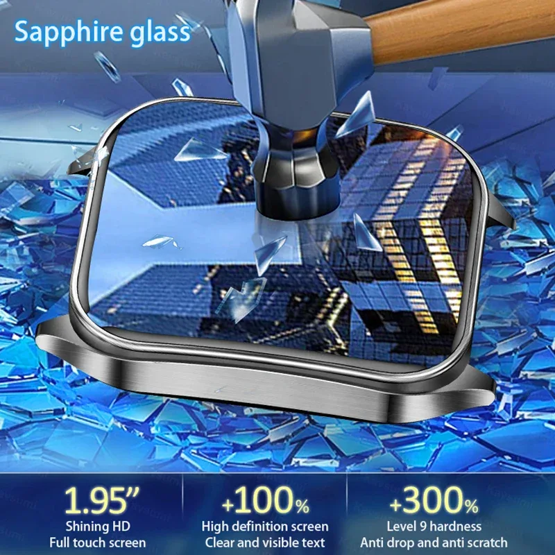 New 650nm Dual probe laser Health Smart Watch ECG+PPG Blood pressure Uric Acid Blood lipids AMOLED Physical therapy Smartwatches