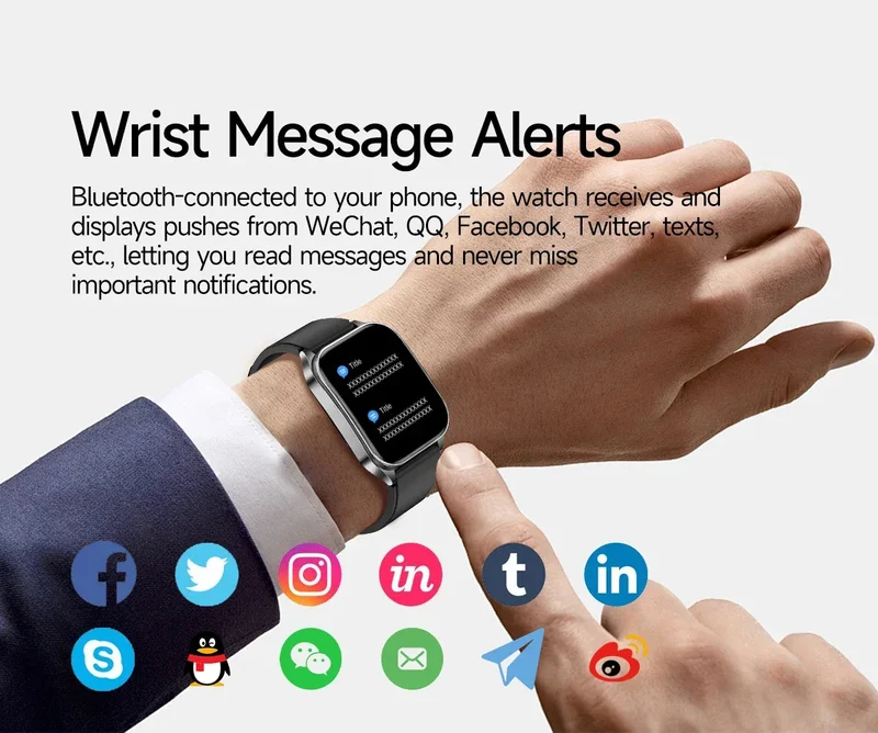 New 650nm Dual probe laser Health Smart Watch ECG+PPG Blood pressure Uric Acid Blood lipids AMOLED Physical therapy Smartwatches