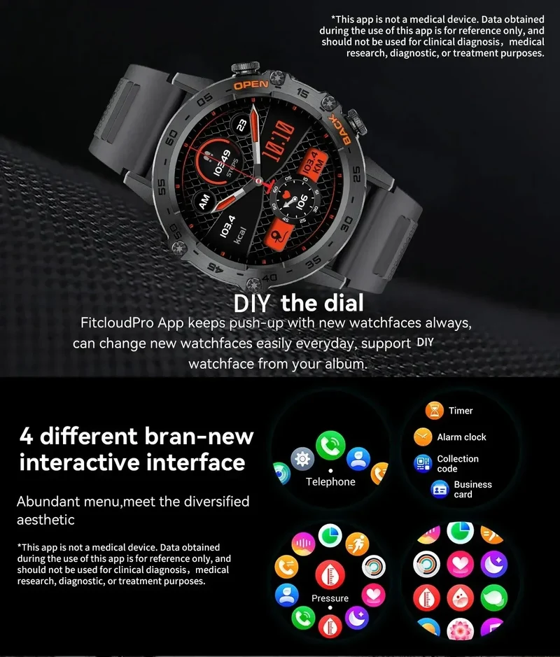 LIGE 2025 ECG+PPG Smart Watch Men 466*466 AMOLED Screen Heart Rate Blood Pressure Body Fat Monitor Bluetooth Call NFC Smartwatch