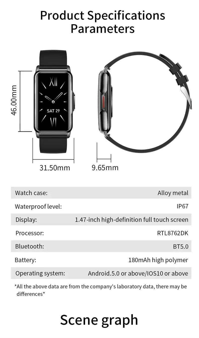 Bluetooth Connected Phone Smart Watch Women Men Music Fitness Sports Bracelet Sleep Monitor Man Waterproof Smartwatch Women+Box