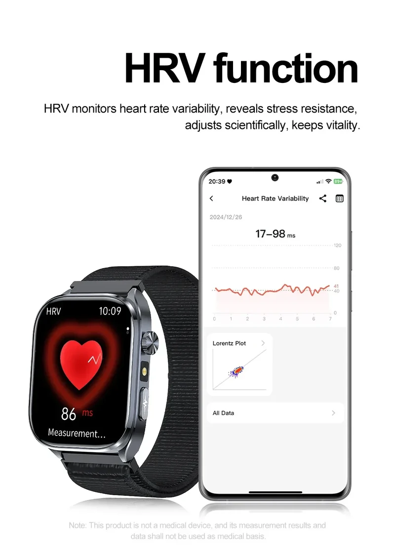 2025 New Accurate ECG Smart Watch Heart Health Analysis Blood analysis Blood Lipid Blood Pressure BT call Smart Watches For Men