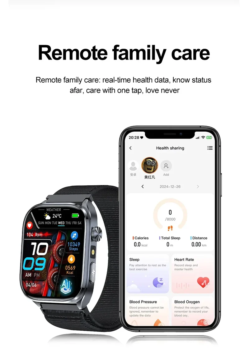 2025 New Accurate ECG Smart Watch Heart Health Analysis Blood analysis Blood Lipid Blood Pressure BT call Smart Watches For Men