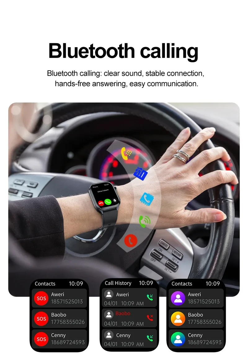 2025 New Accurate ECG Smart Watch Heart Health Analysis Blood analysis Blood Lipid Blood Pressure BT call Smart Watches For Men