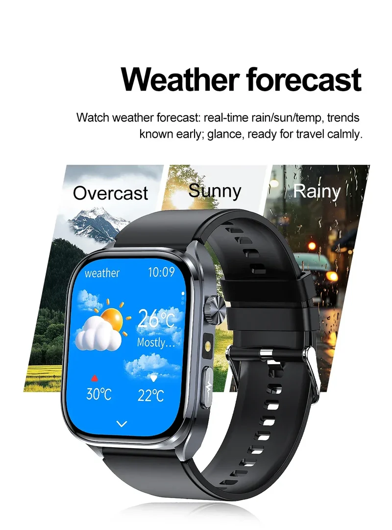 2025 New Accurate ECG Smart Watch Heart Health Analysis Blood analysis Blood Lipid Blood Pressure BT call Smart Watches For Men