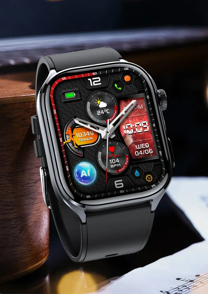 2025 New Accurate ECG Smart Watch Heart Health Analysis Blood analysis Blood Lipid Blood Pressure BT call Smart Watches For Men