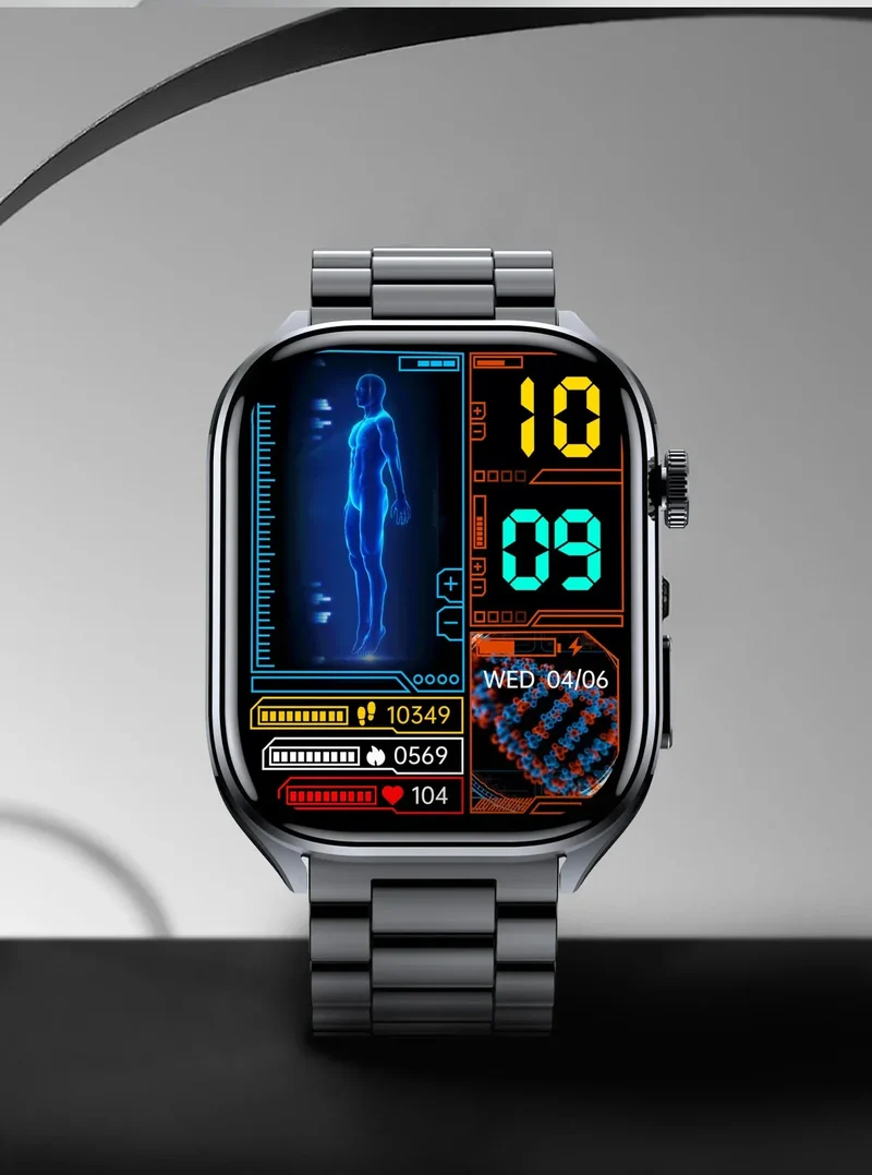 2025 New Accurate ECG Smart Watch Heart Health Analysis Blood analysis Blood Lipid Blood Pressure BT call Smart Watches For Men