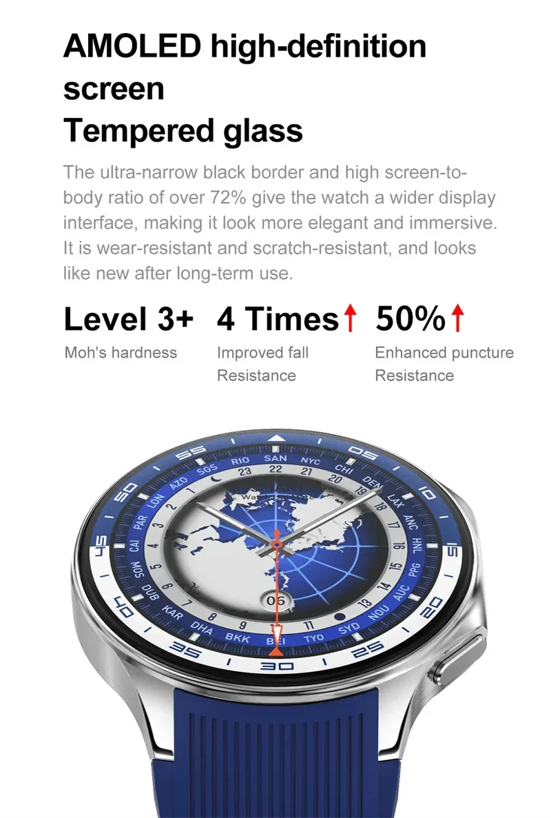DT Watch X 4G Memory For OPPO Smart Watch Music Video Bluetooth Call IP68 Waterproof AMOLED Smartwatch For TWS Earphones 2026New