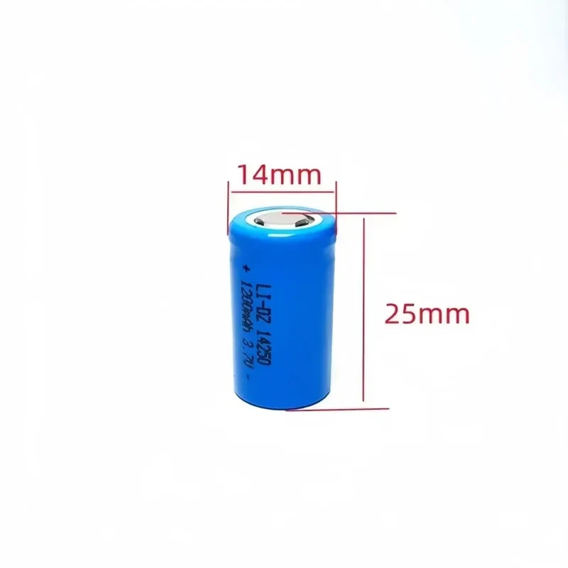 8pcs/lot 14250 rechargeable lithium battery LS14250 ER14250H 1/2-R6 1/2 AA 1200mah rechargeable 3.7V lithium battery