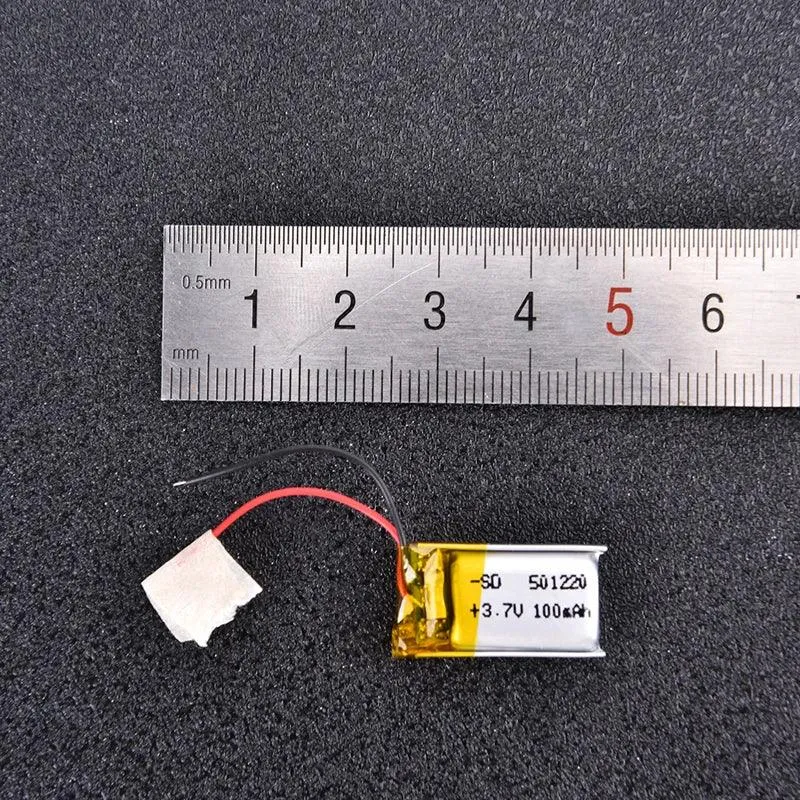 1Pc New 3.7V 100mAh LiPo 1S Polymer Rechargeable Battery Anki Overdrive Headset