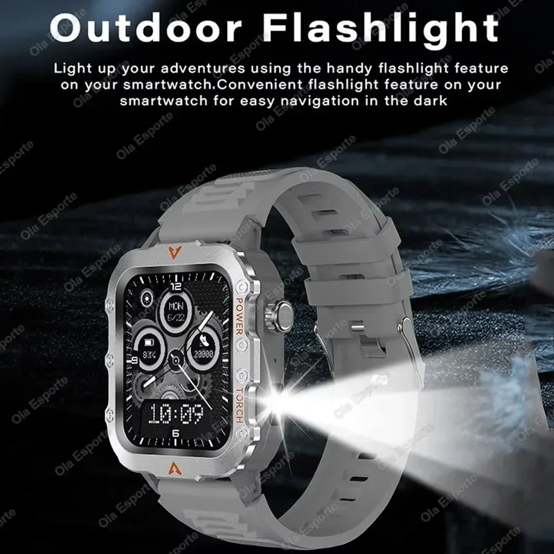 Smart Watch GPS Blue Tooth Call Waterproof Outoor Fitness Smartwatch Weather Heart Rate Health Voice Assistant For Android IOS