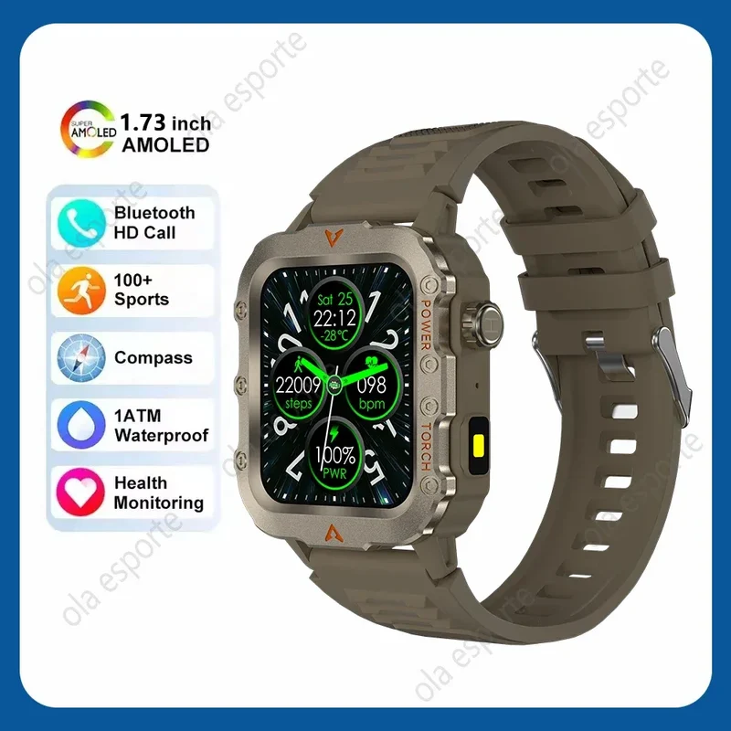 Smart Watch GPS Blue Tooth Call Waterproof Outoor Fitness Smartwatch Weather Heart Rate Health Voice Assistant For Android IOS